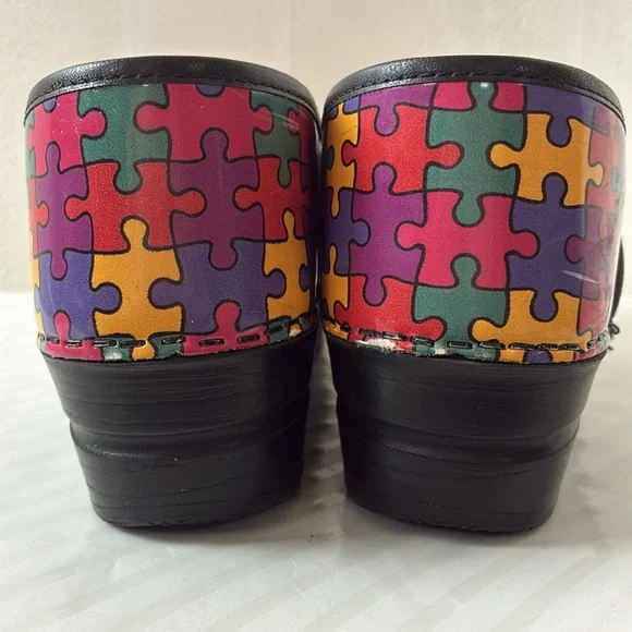 Women’s Sanita Professional Aspire Patent Clogs for Autism Awareness 40 - Picture 9 of 9
